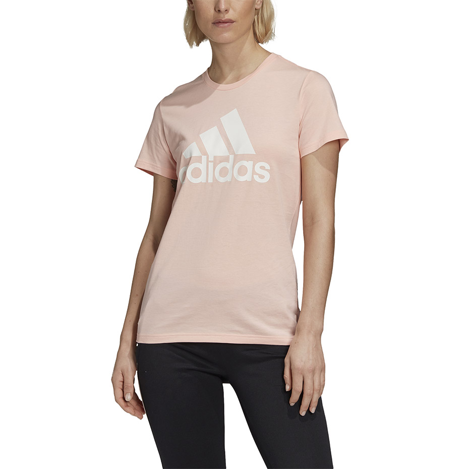 Koszulka damska adidas W BOS CO Tee pomarańczowa – ujęcie 3