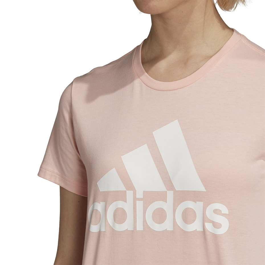 Koszulka damska adidas W BOS CO Tee pomarańczowa – ujęcie 4