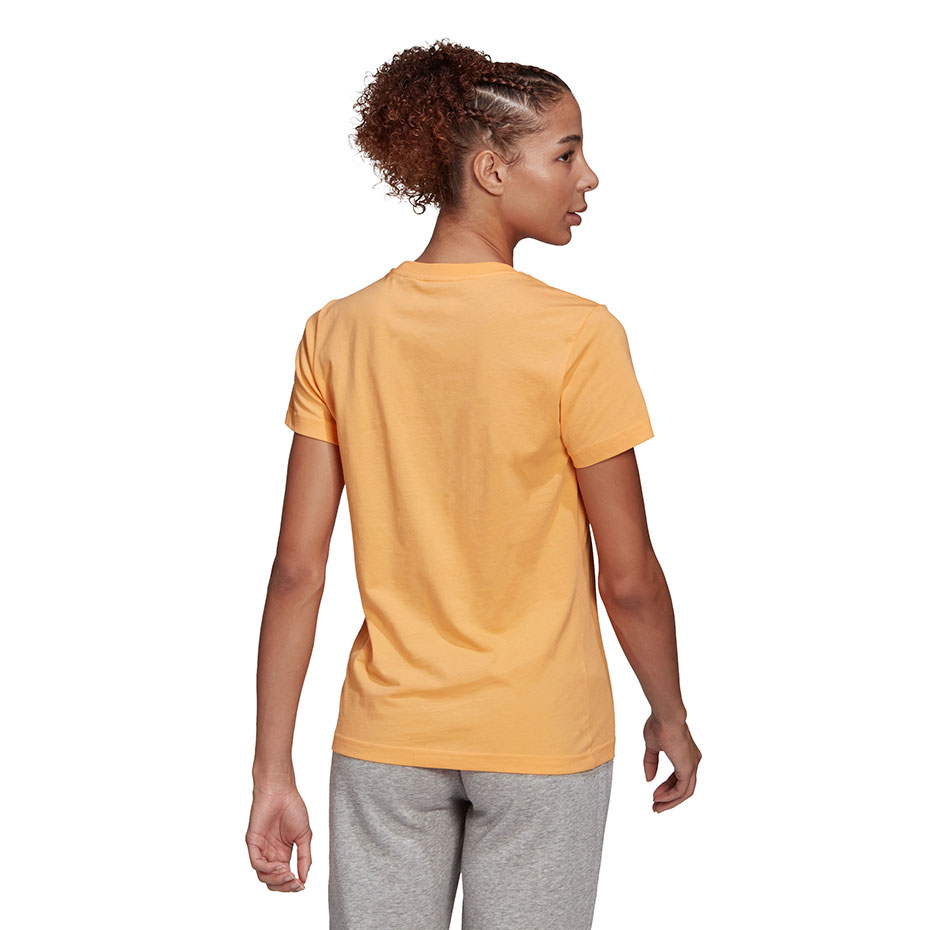 Koszulka damska adidas Outlined Floral Graphic T-Shirt żółta – ujęcie 5