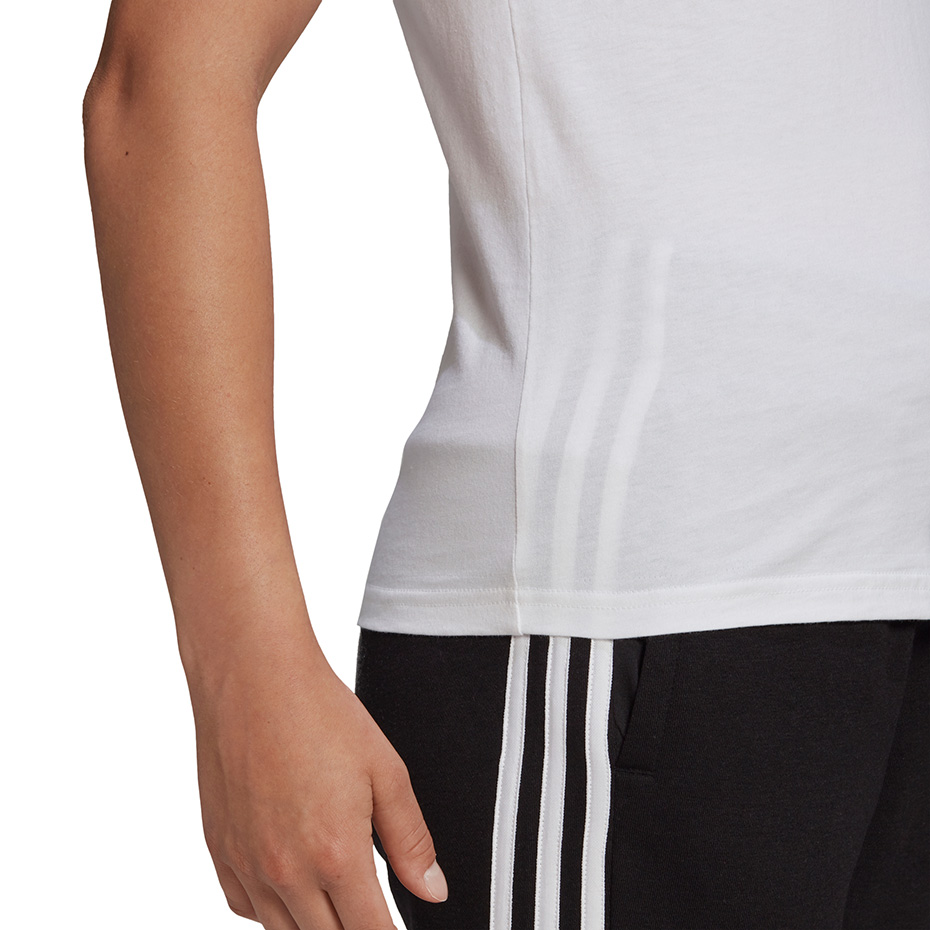 Koszulka damska adidas Essentials Slim T-Shirt biała – ujęcie 5
