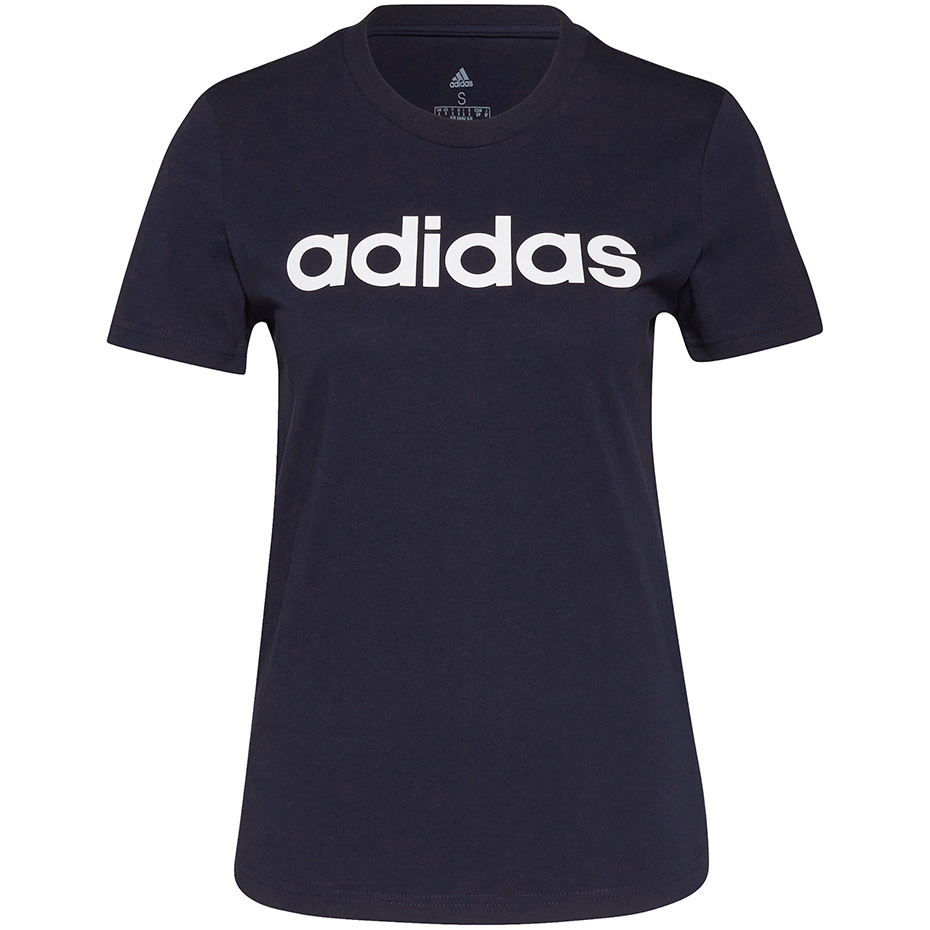 Koszulka damska adidas Essentials Slim Logo granatowa