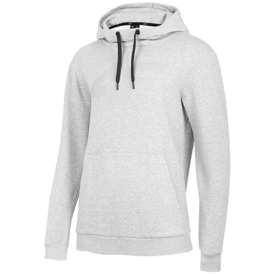 Bluza męska 4F chłodny jasny szary melanż H4Z22 BLM352 – ujęcie 2