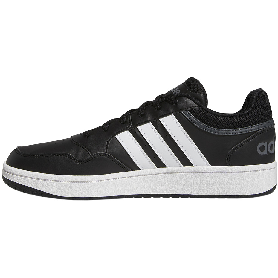 Buty męskie adidas Hoops 3.0 Low Classic Vintage czarne – ujęcie 3