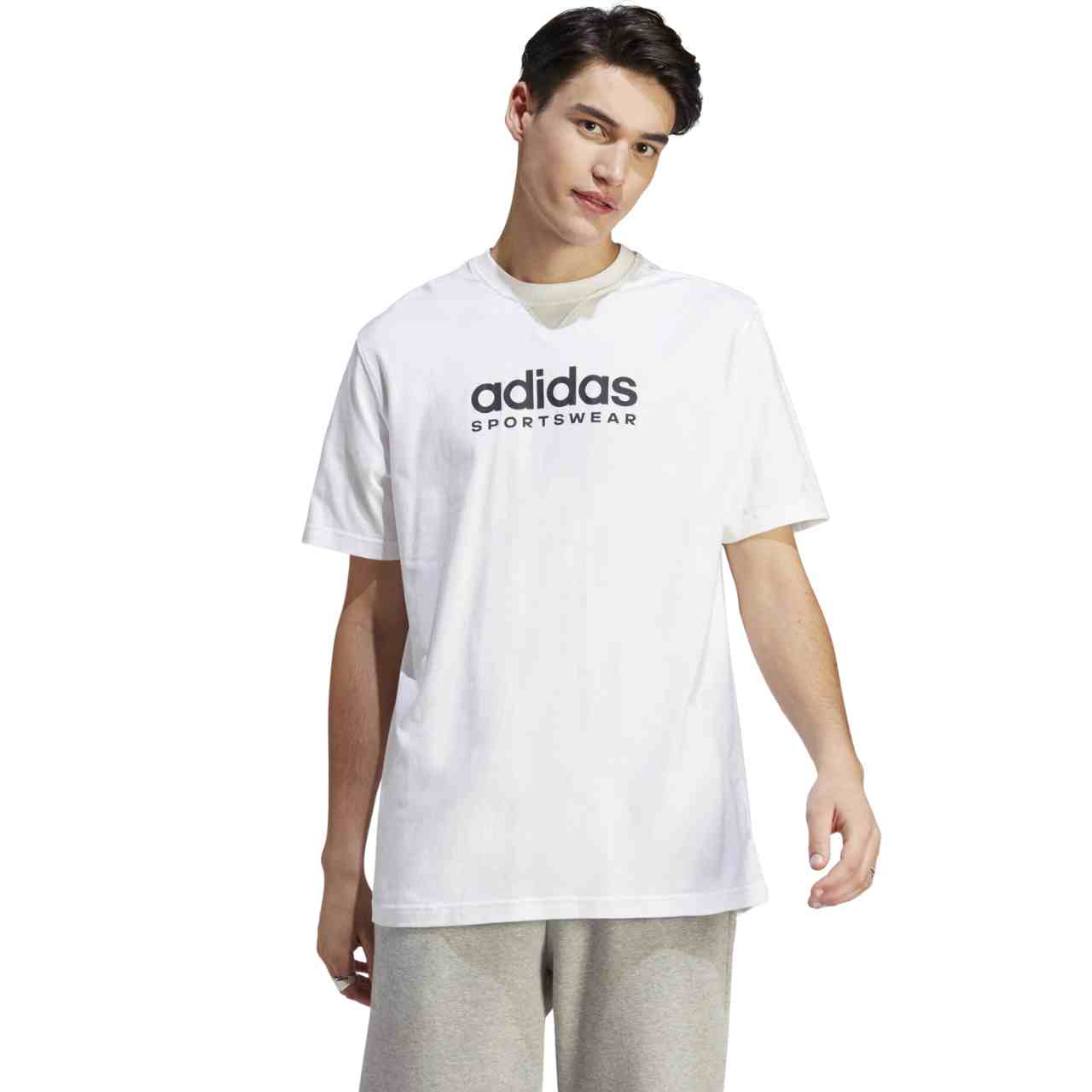 Koszulka męska adidas All SZN Graphic Tee biała – ujęcie 2