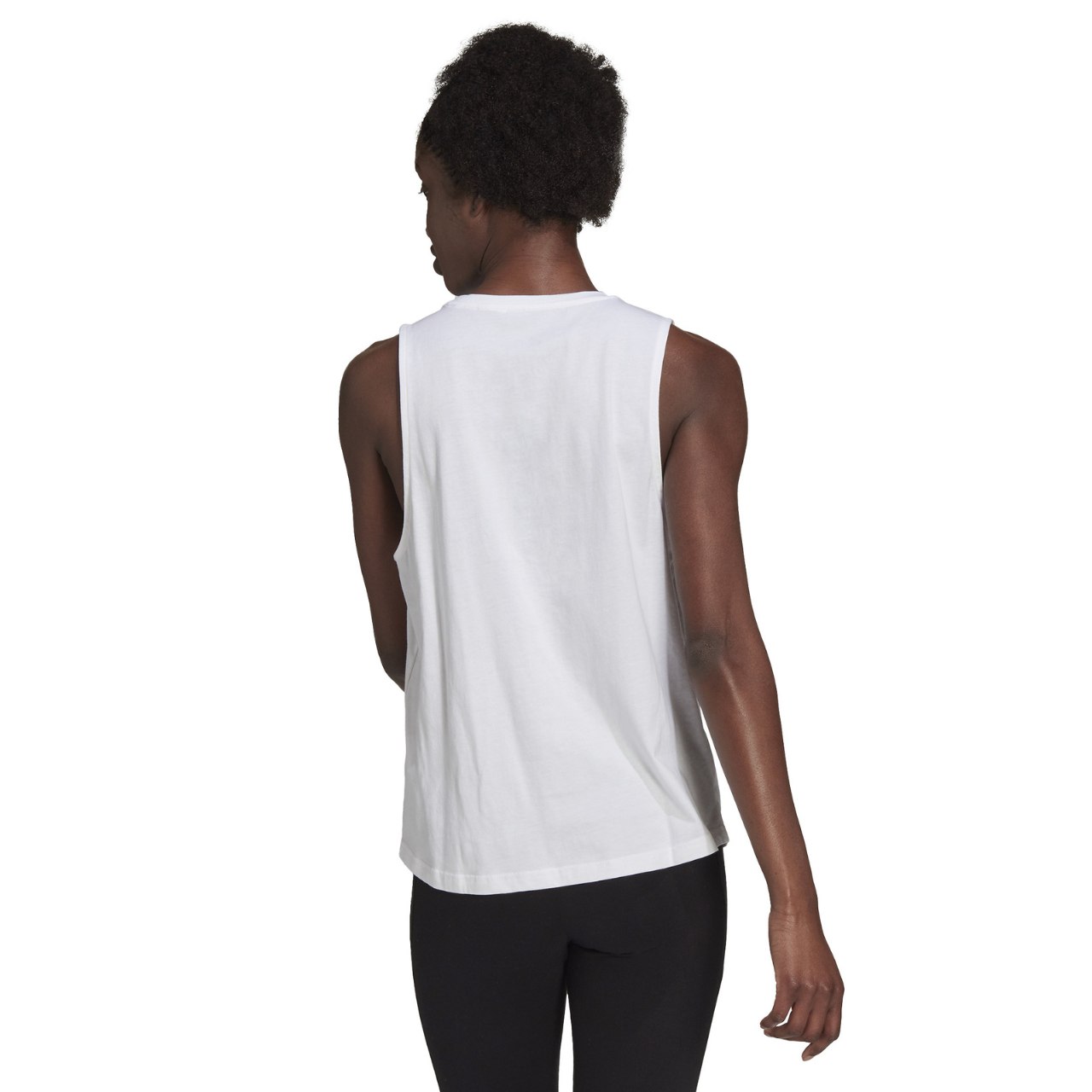 Koszulka damska adidas Essentials Big L biała – ujęcie 2