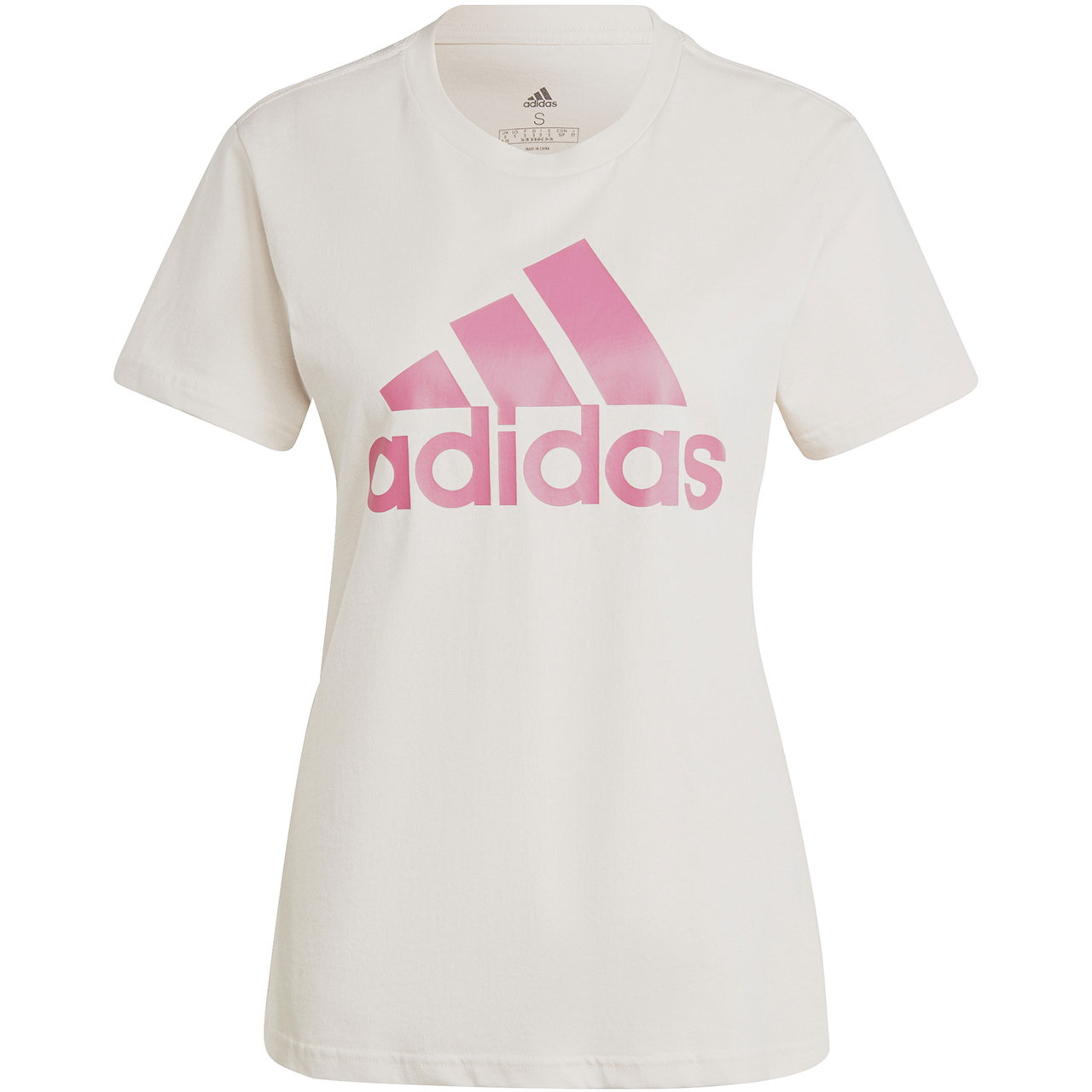 Koszulka damska adidas Loungewear Essentials Logo Tee beżowa