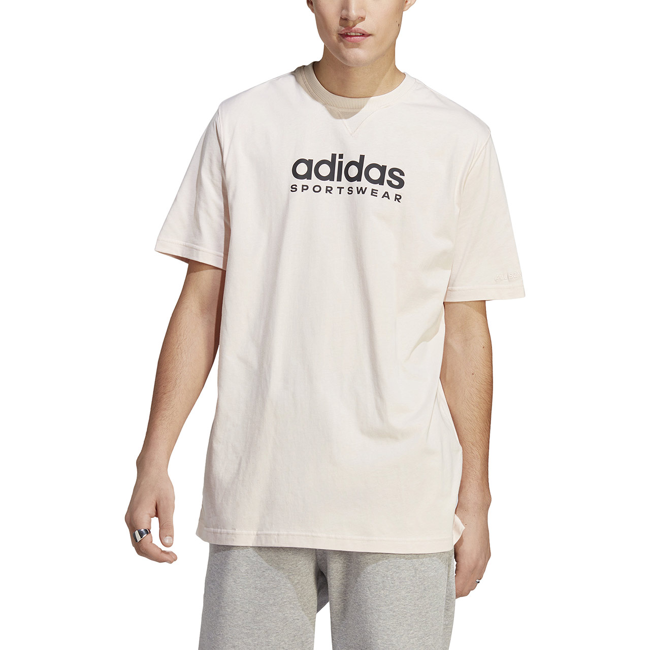 Koszulka męska adidas All SZN Graphic Tee różowa – ujęcie 3