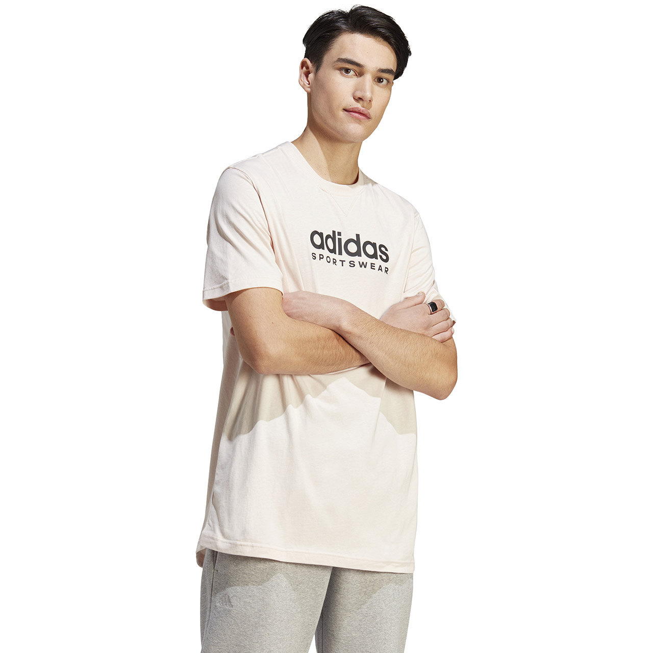 Koszulka męska adidas All SZN Graphic Tee różowa – ujęcie 4