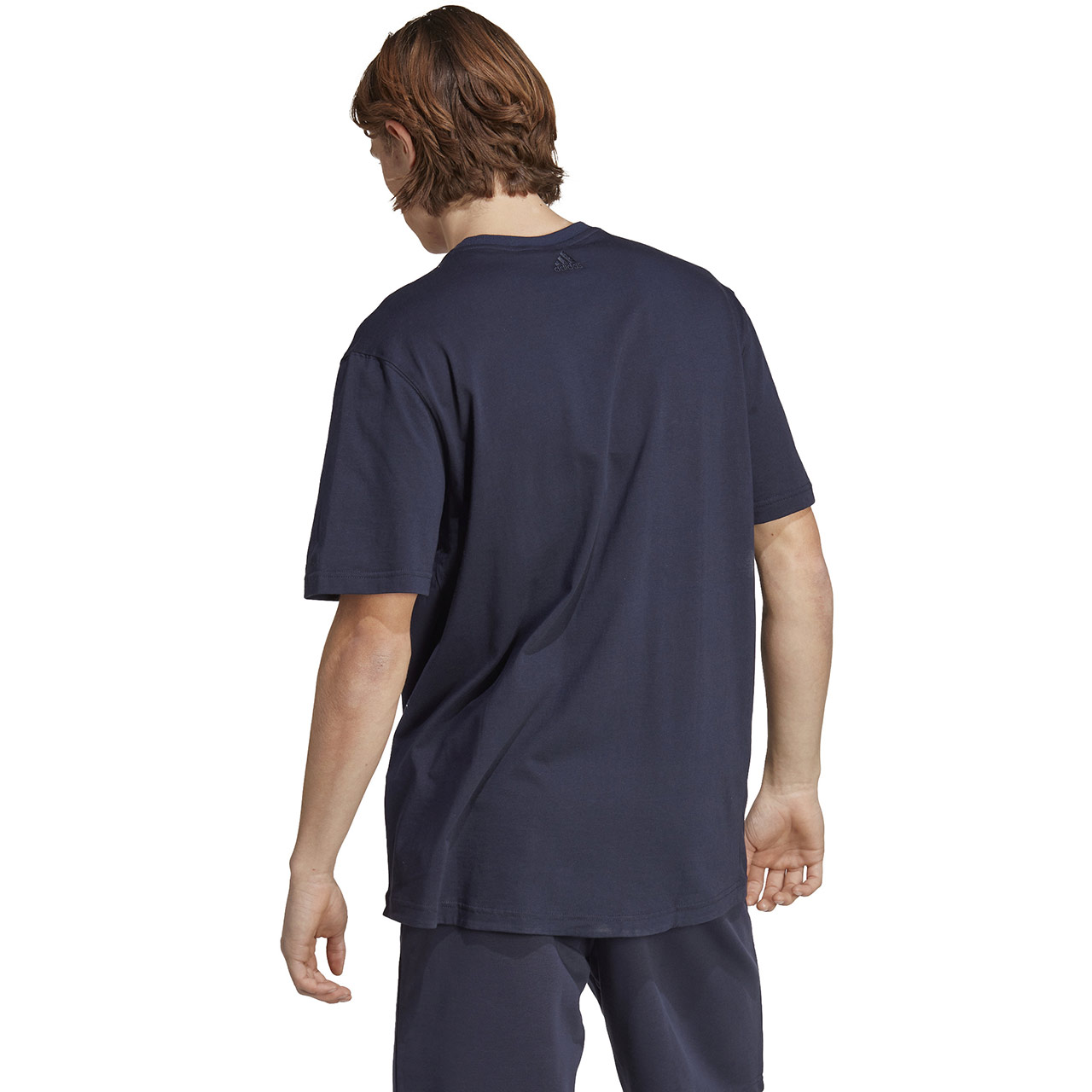 Koszulka męska adidas All SZN Graphic Tee granatowa – ujęcie 2