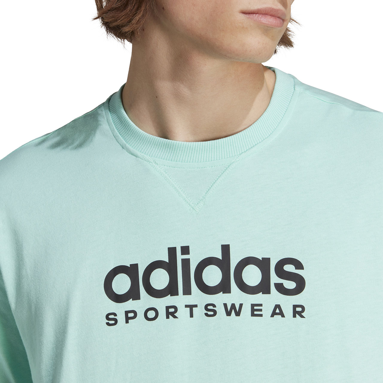 Koszulka męska adidas All SZN Graphic Tee niebieska – ujęcie 5