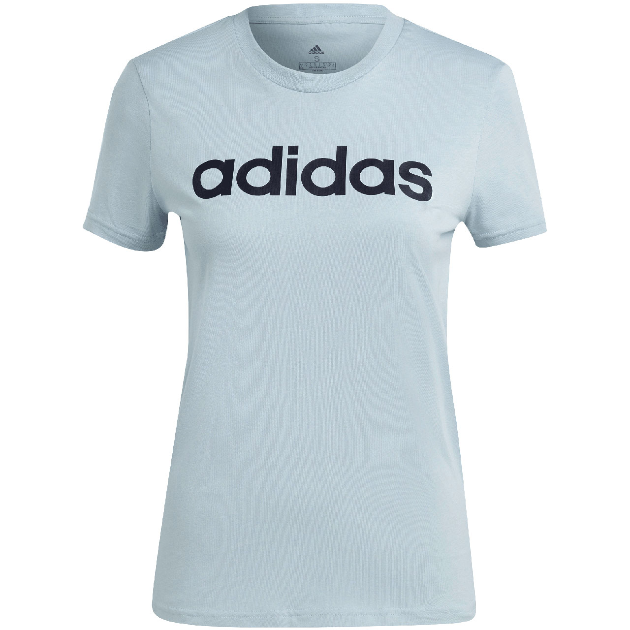 Koszulka damska adidas Loungewear Essentials Slim Logo Tee adidas niebieska