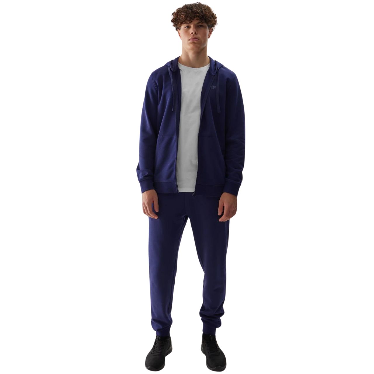 Bluza męska 4F M0951 granatowa 4FWSS24TSWSM0951 – ujęcie 3