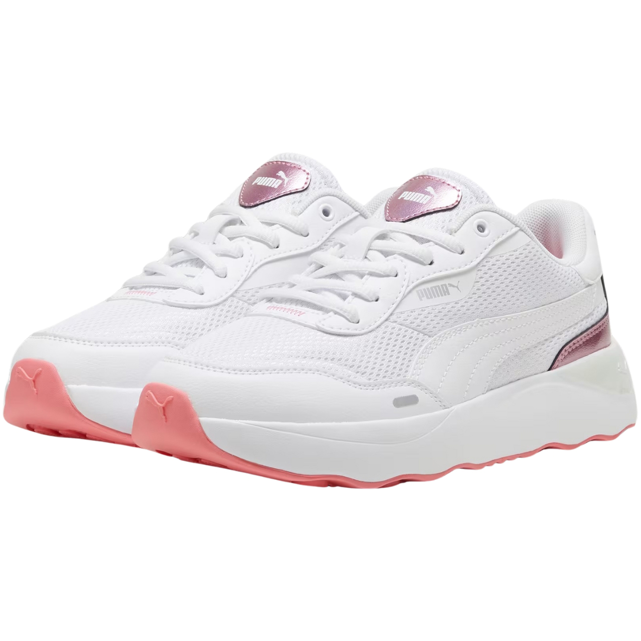 Buty damskie Puma Runtamed Platform GirlPower biało-różowe – ujęcie 2