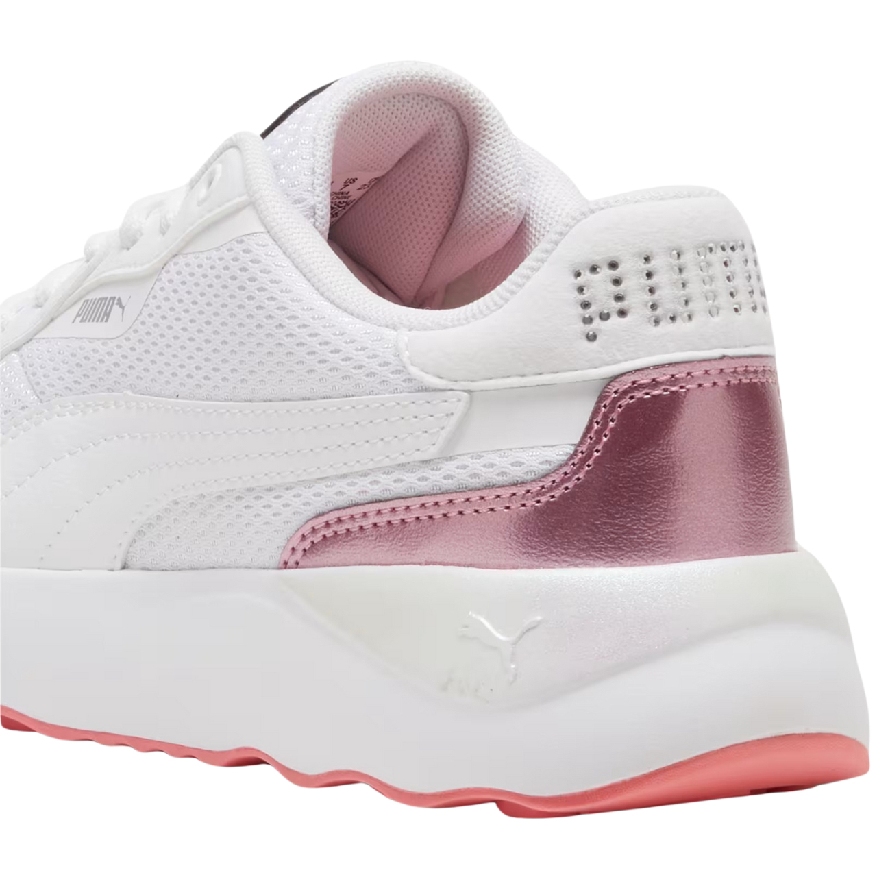 Buty damskie Puma Runtamed Platform GirlPower biało-różowe – ujęcie 3