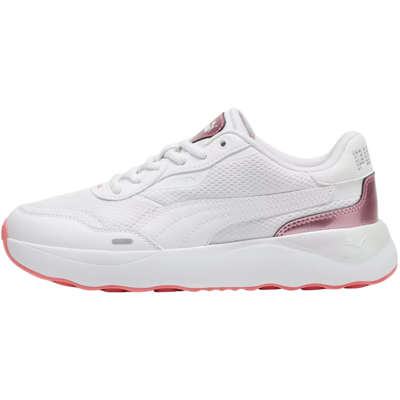 Buty damskie Puma Runtamed Platform GirlPower biało-różowe – ujęcie 5