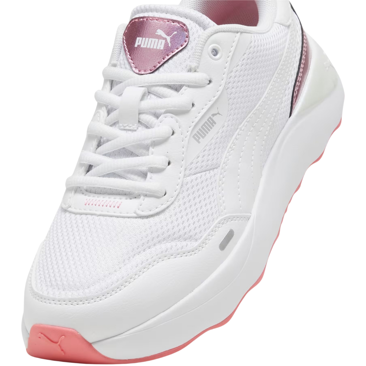 Buty damskie Puma Runtamed Platform GirlPower biało-różowe – ujęcie 6