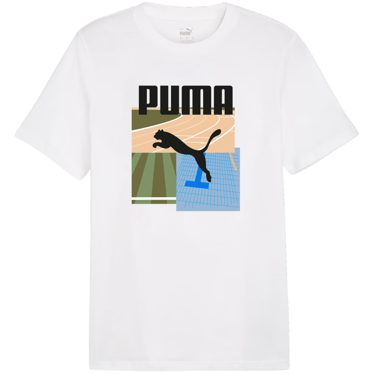 Koszulka męska Puma Graphics Summer Sports Tee II biała