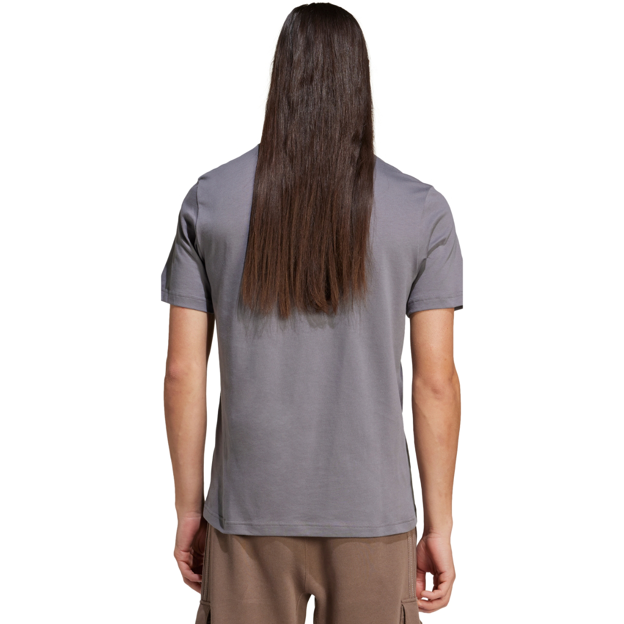 Koszulka męska adidas Camo Bos Graphic Tee szara – ujęcie 3