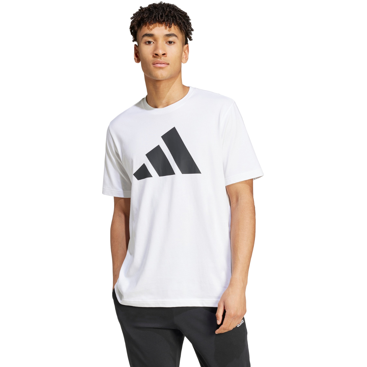 Koszulka męska adidas PWR 3 Graphic Tee biała – ujęcie 4