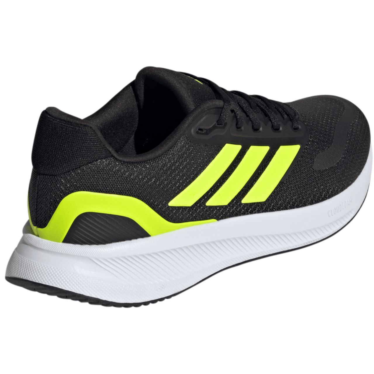 Buty męskie adidas Runfalcon 5 Running czarno-zielone – ujęcie 2