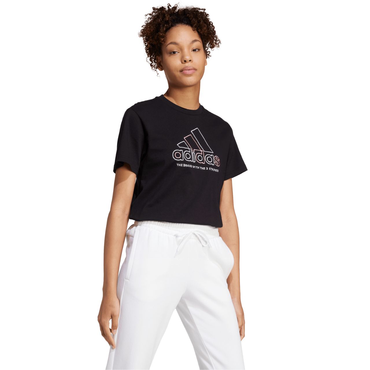 Koszulka damska adidas Xpress Logo czarna – ujęcie 4