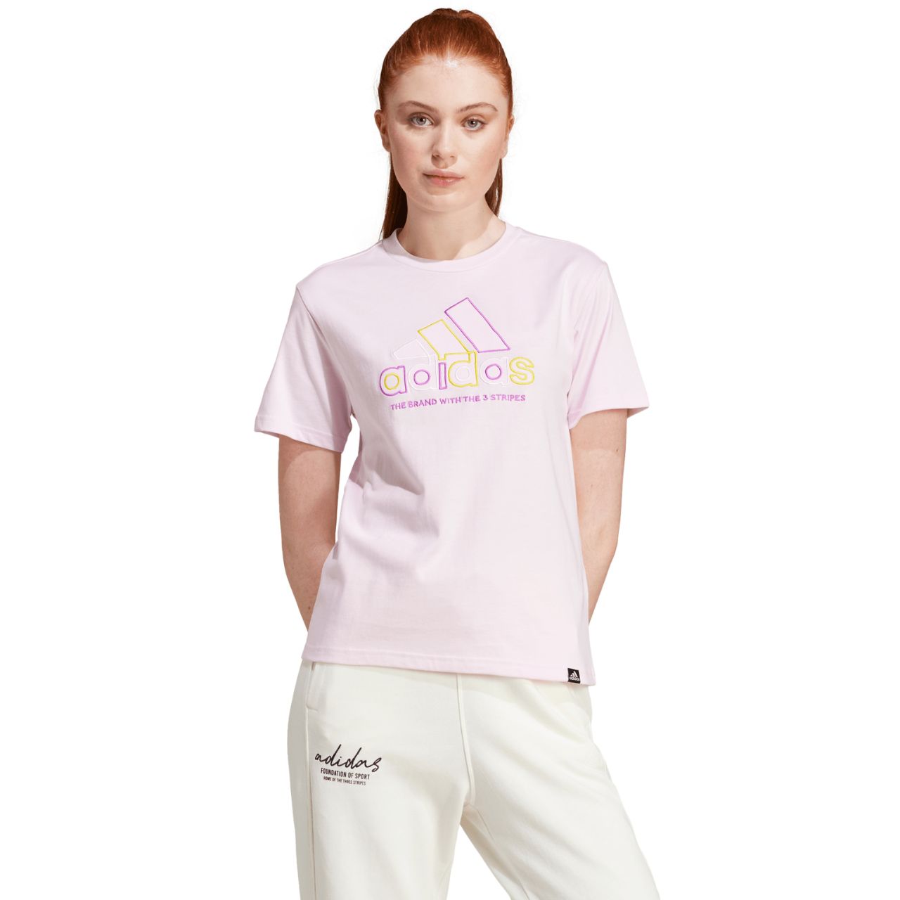 Koszulka damska adidas Xpress Logo różowa