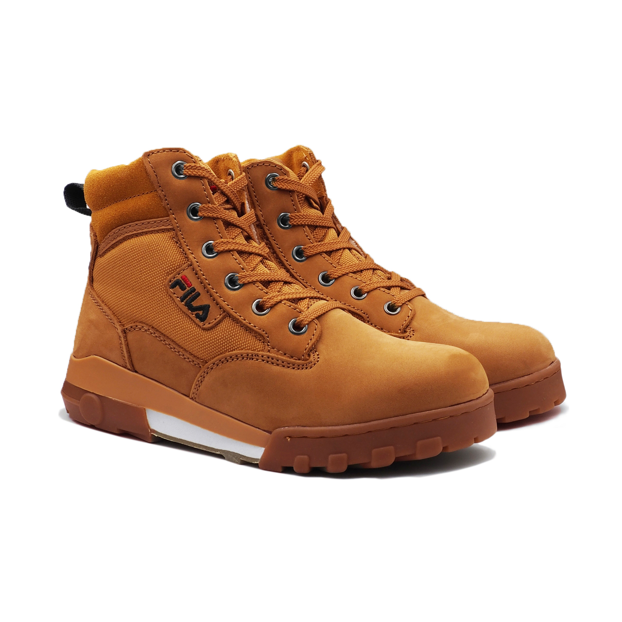 Buty damskie Fila Grunge II mid brązowe – ujęcie 2