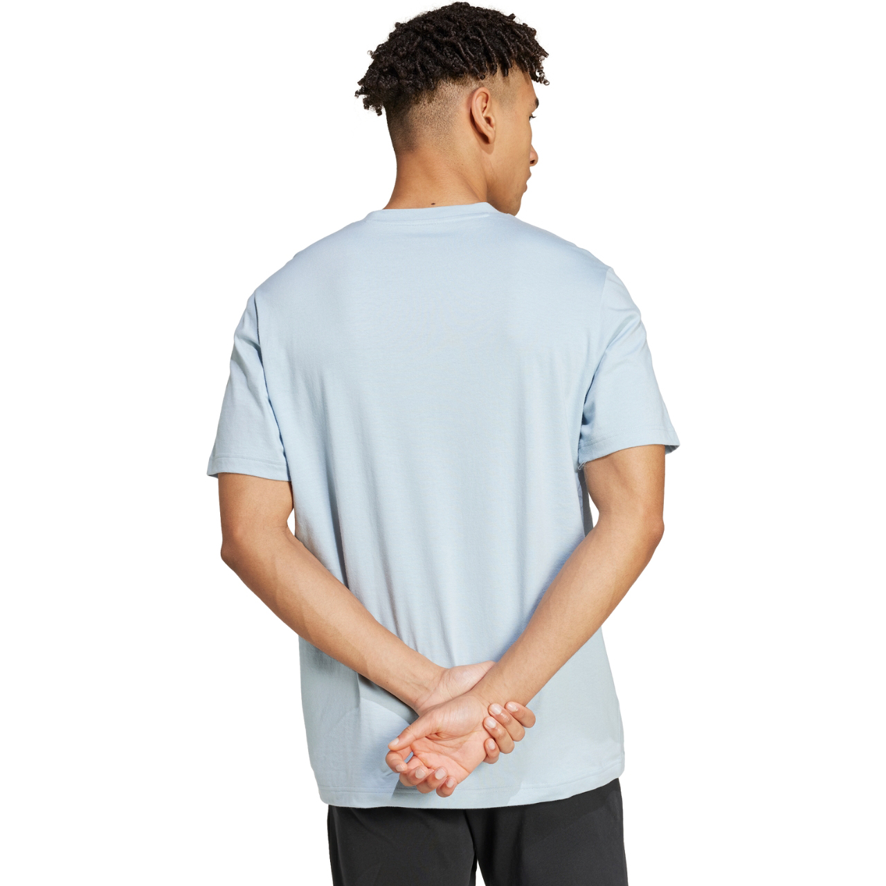 Koszulka męska adidas Pwr 3 Graphic niebieska – ujęcie 3