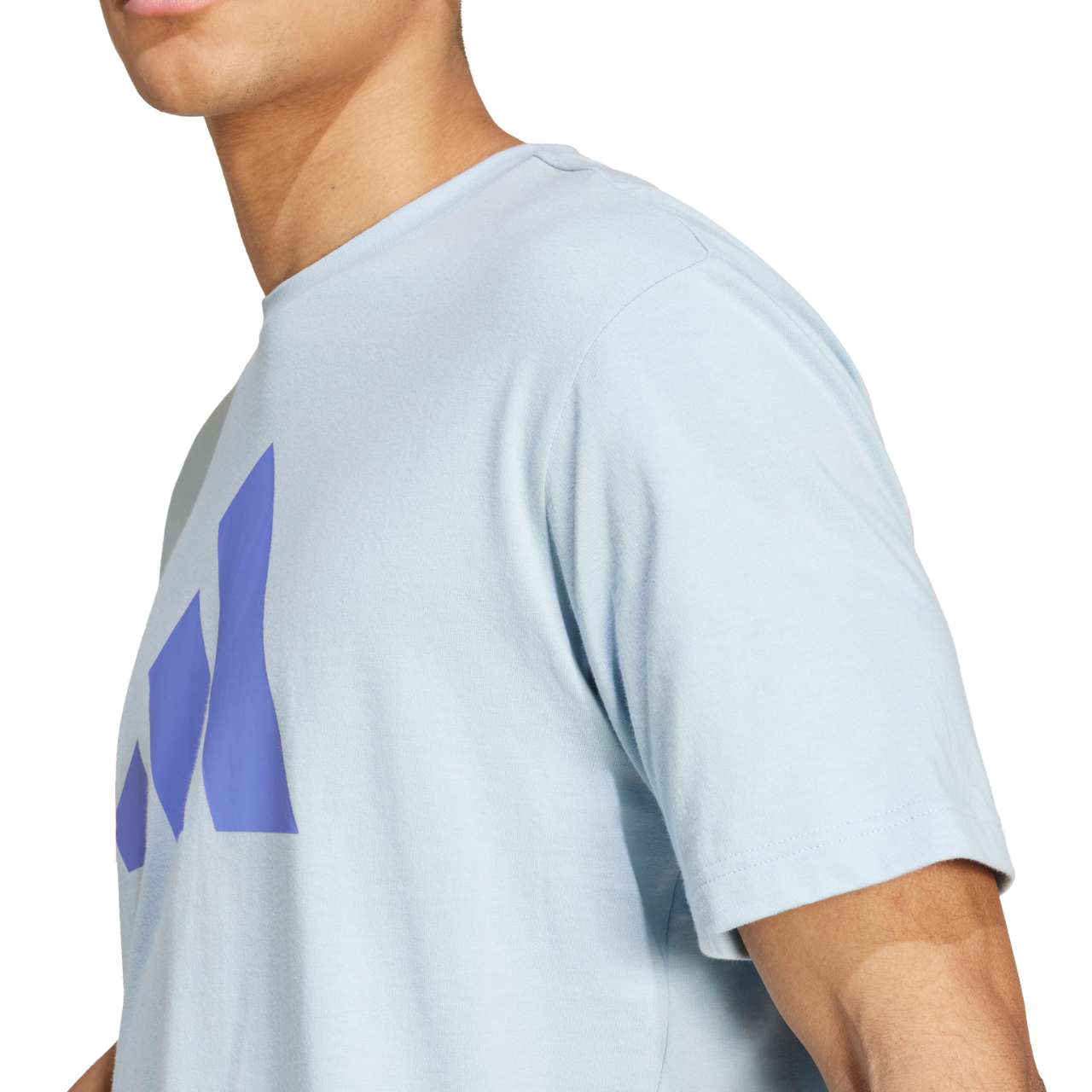 Koszulka męska adidas Pwr 3 Graphic niebieska – ujęcie 6