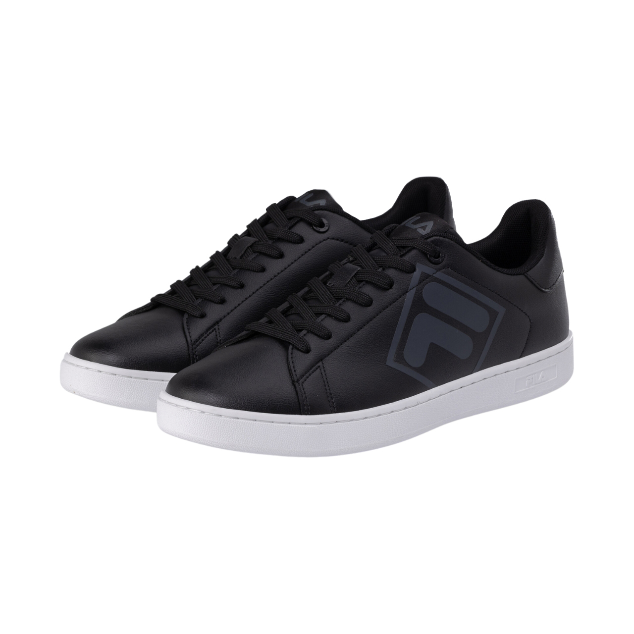 Buty męskie Fila Courtbay Logo czarno-białe – ujęcie 2