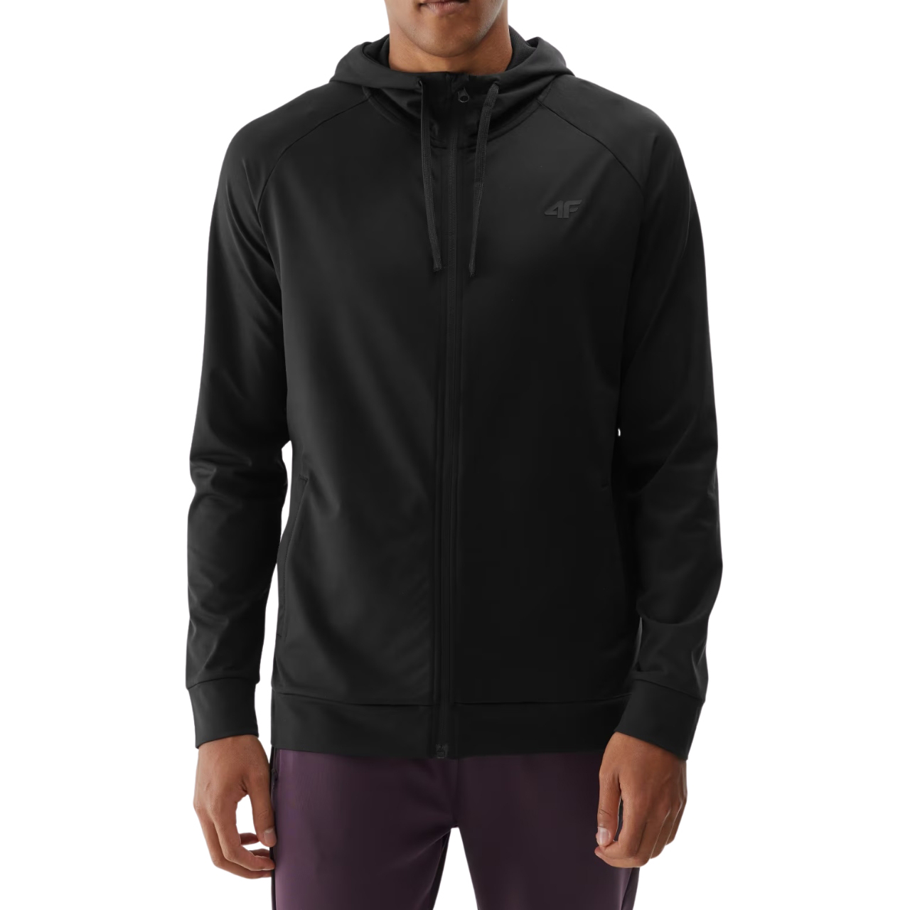 Bluza męska 4F M403 głęboka czerń 4FWAW24TFSWM403 – ujęcie 6