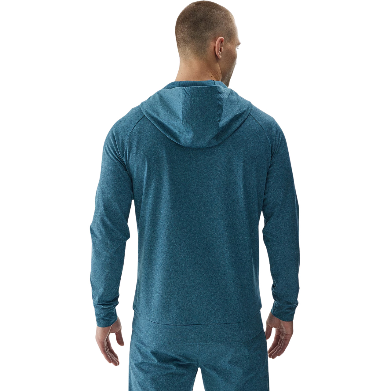 Bluza męska 4F M404 zielona 4FWAW24TFSWM404 – ujęcie 3