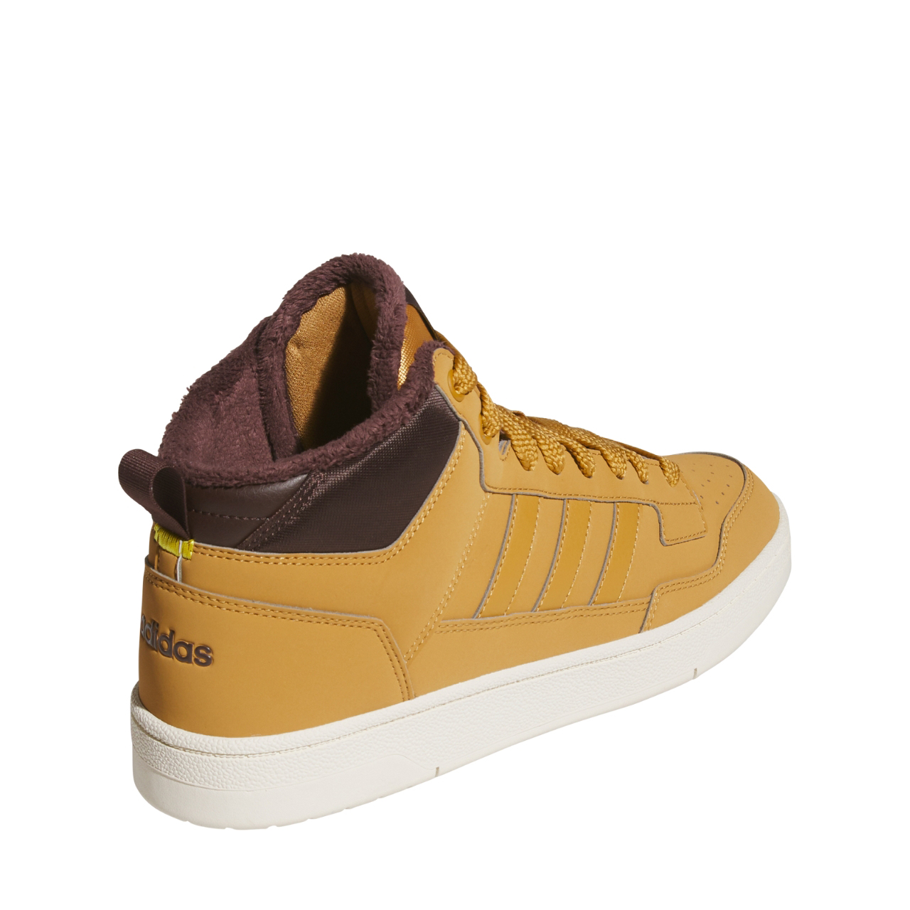 Buty męskie adidas Rapid Court Mid Winterized brązowe – ujęcie 3