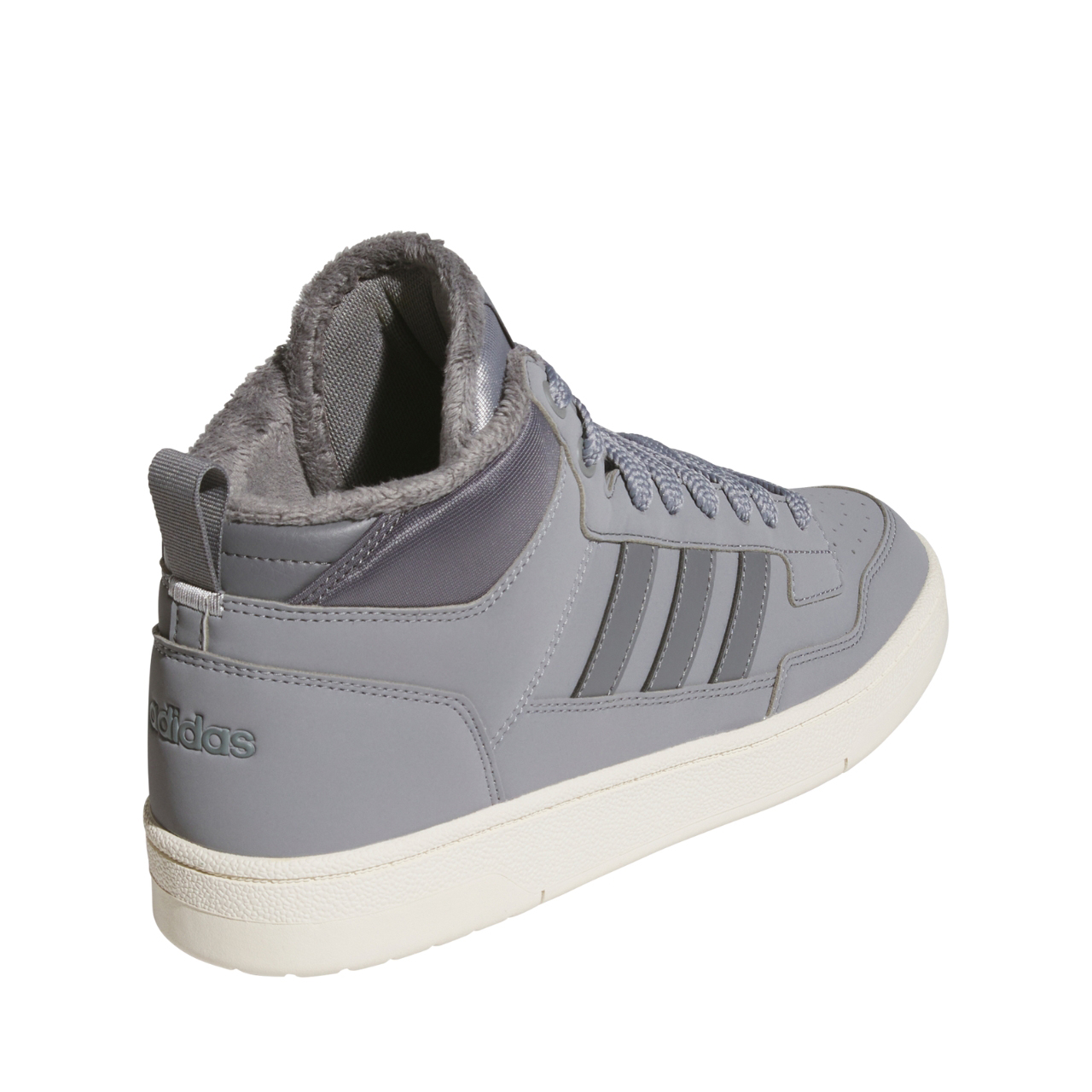 Buty męskie adidas Rapid Court Mid Winterized szare – ujęcie 3