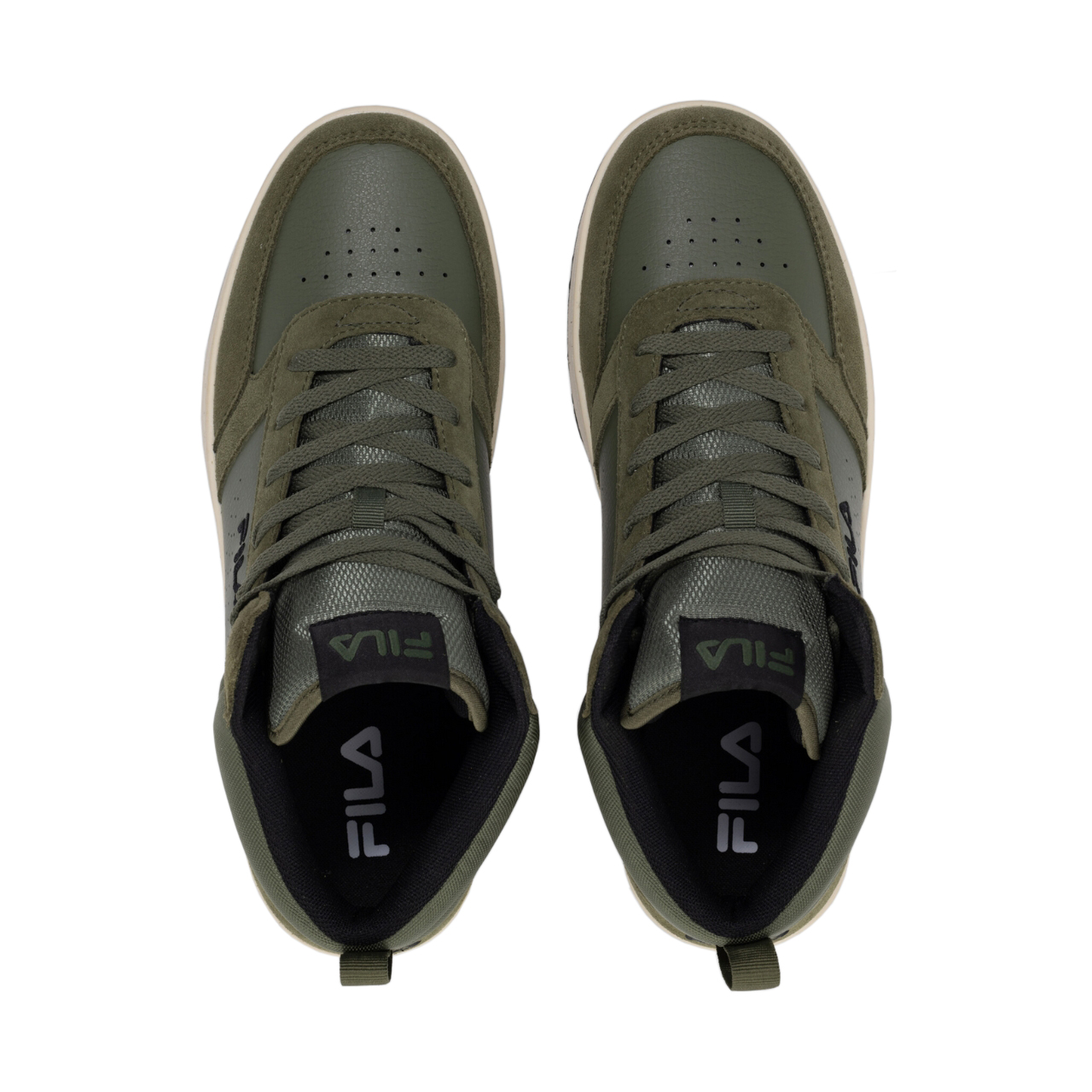 Buty męskie Fila Rega S mid zielone – ujęcie 4