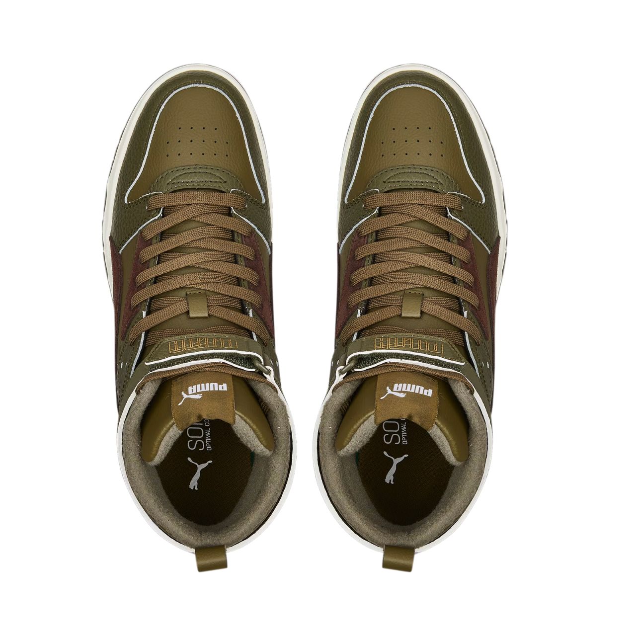 Buty męskie Puma RBD Game WTR zielono-brązowe – ujęcie 4