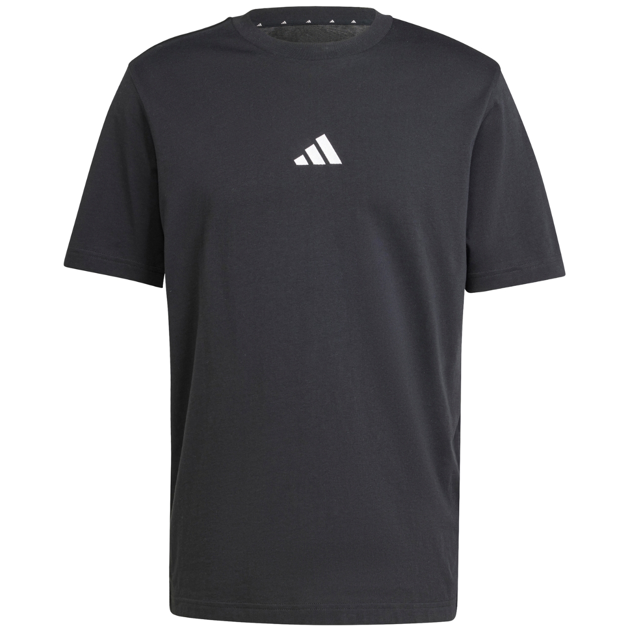 Koszulka męska adidas Essentials Small Logo Single czarna – ujęcie 2