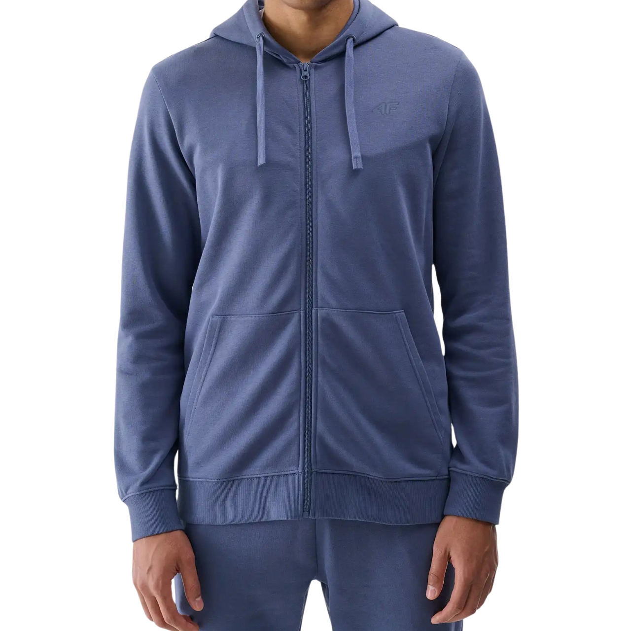 Bluza męska 4F M1768 niebieska 4FWMM00TSWSM1768 – ujęcie 4