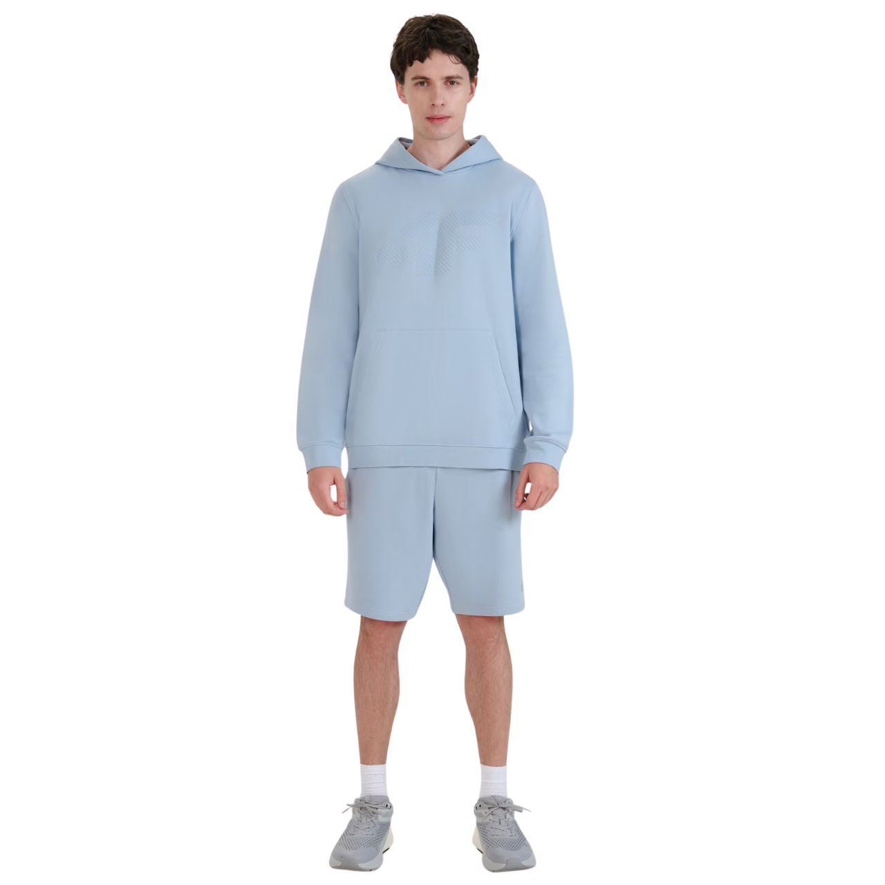 Bluza męska 4F M1621 jasny niebieski 4FWSS25TSWSM1621 – ujęcie 5