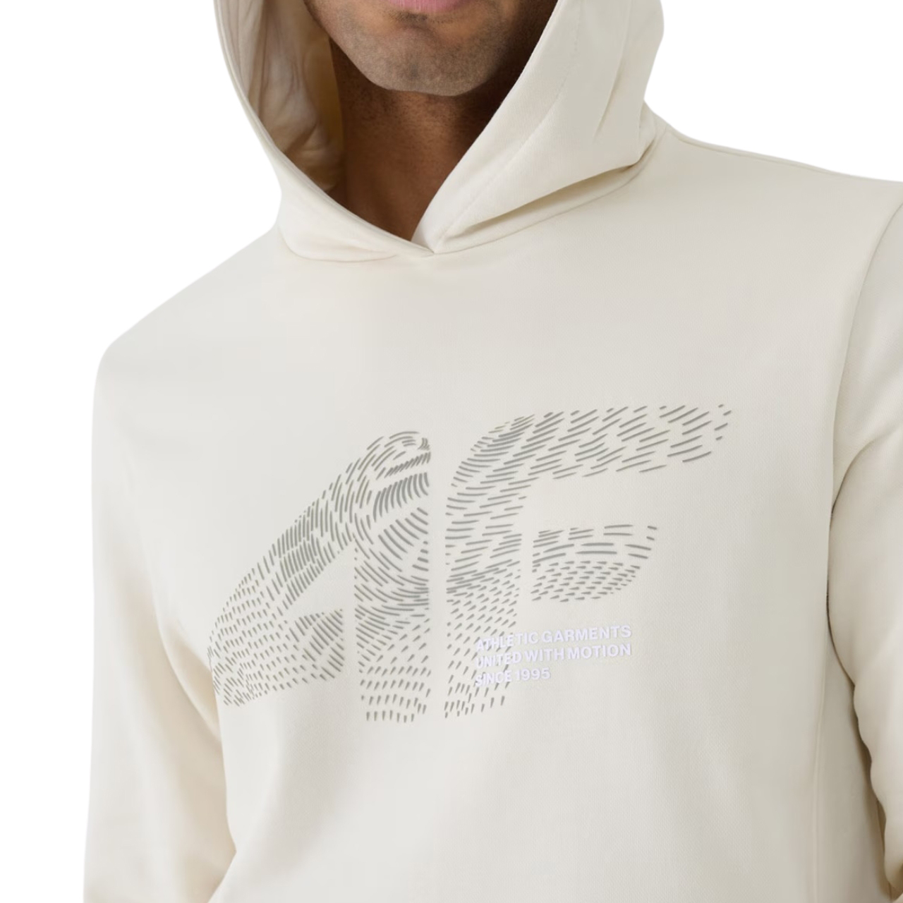 Bluza męska 4F M1585 beżowa 4FWSS25TSWSM1585 – ujęcie 5