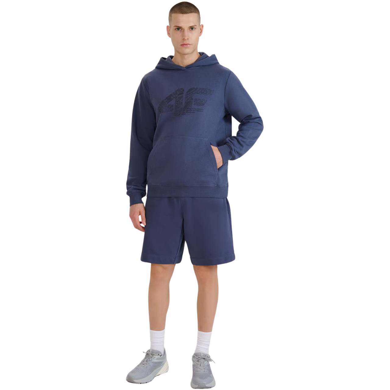 Bluza męska 4F M1585 szara 4FWSS25TSWSM1585 – ujęcie 5