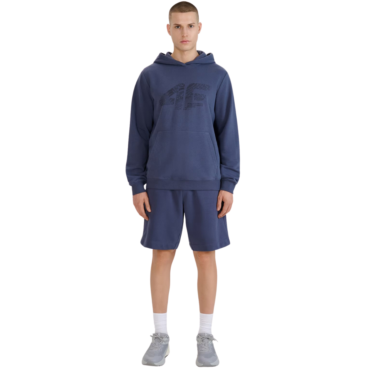 Bluza męska 4F M1585 szara 4FWSS25TSWSM1585 – ujęcie 6