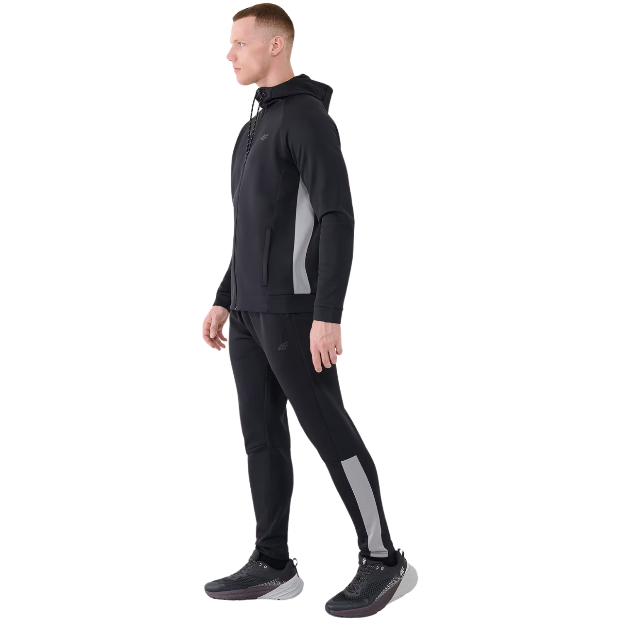 Bluza męska 4F FNK M513 głęboka czerń 4FWSS25TFSWM513 – ujęcie 6