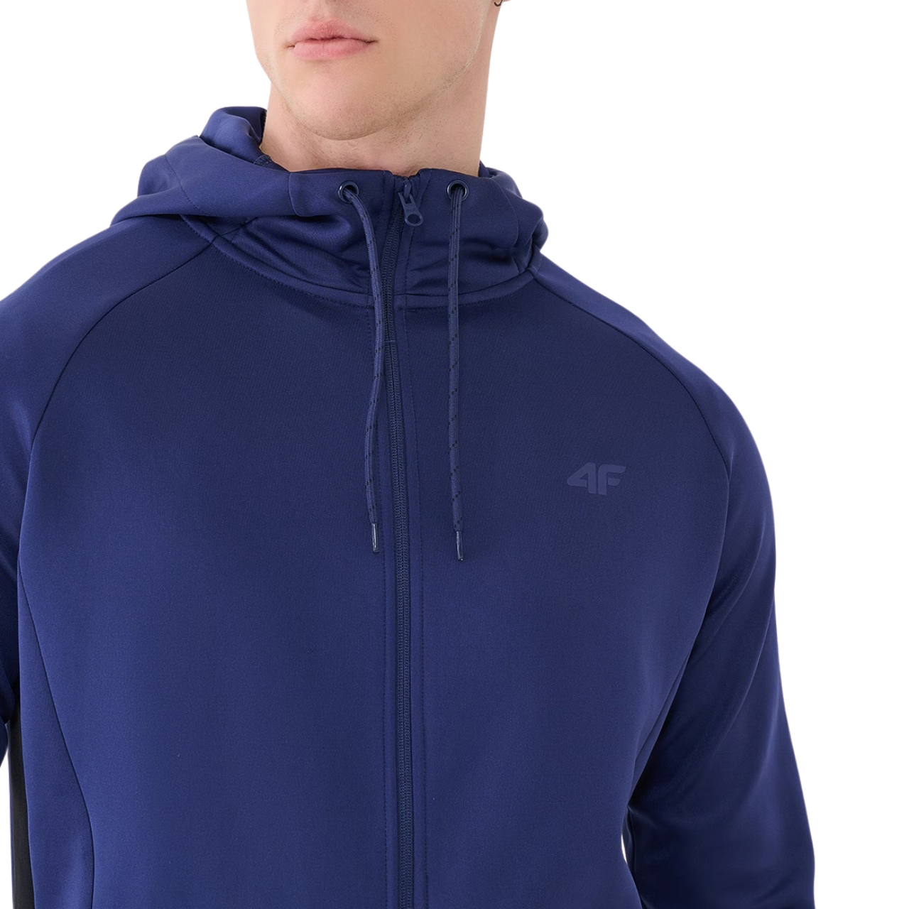 Bluza męska 4F FNK M513 ciemny granat 4FWSS25TFSWM513 – ujęcie 4