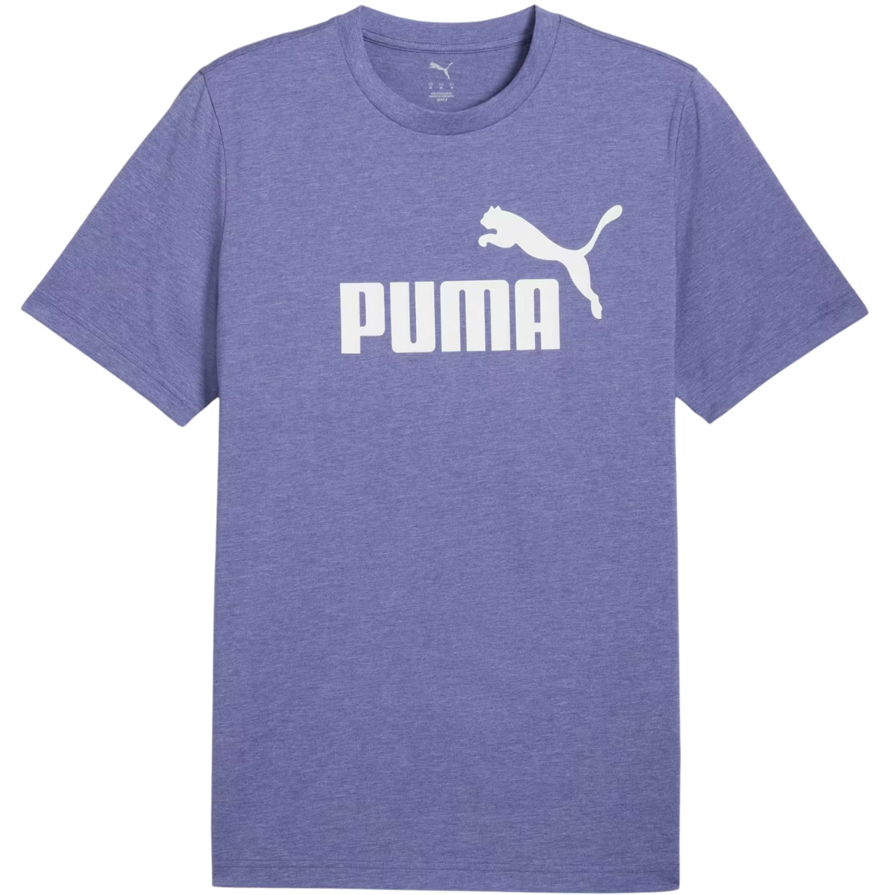 Koszulka męska Puma Ess No.1 Logo Heathear Tee fioletowa