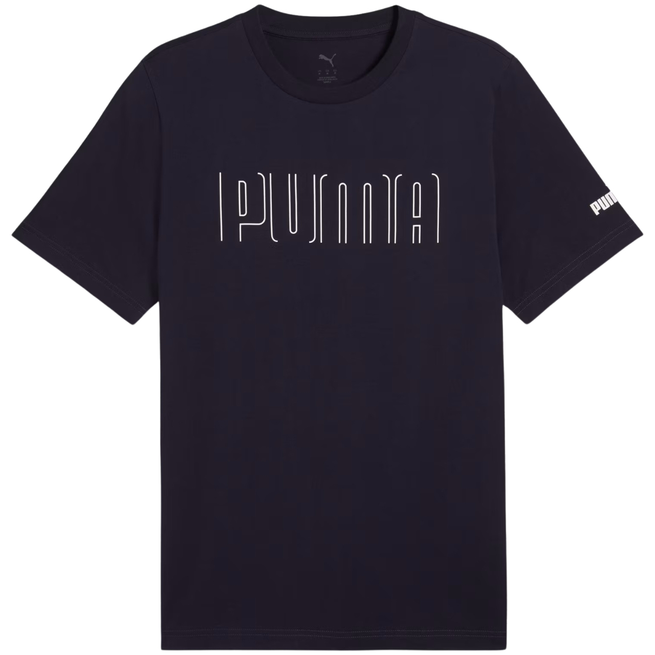 Koszulka męska Puma Sport Graphic Tee granatowa – ujęcie 2