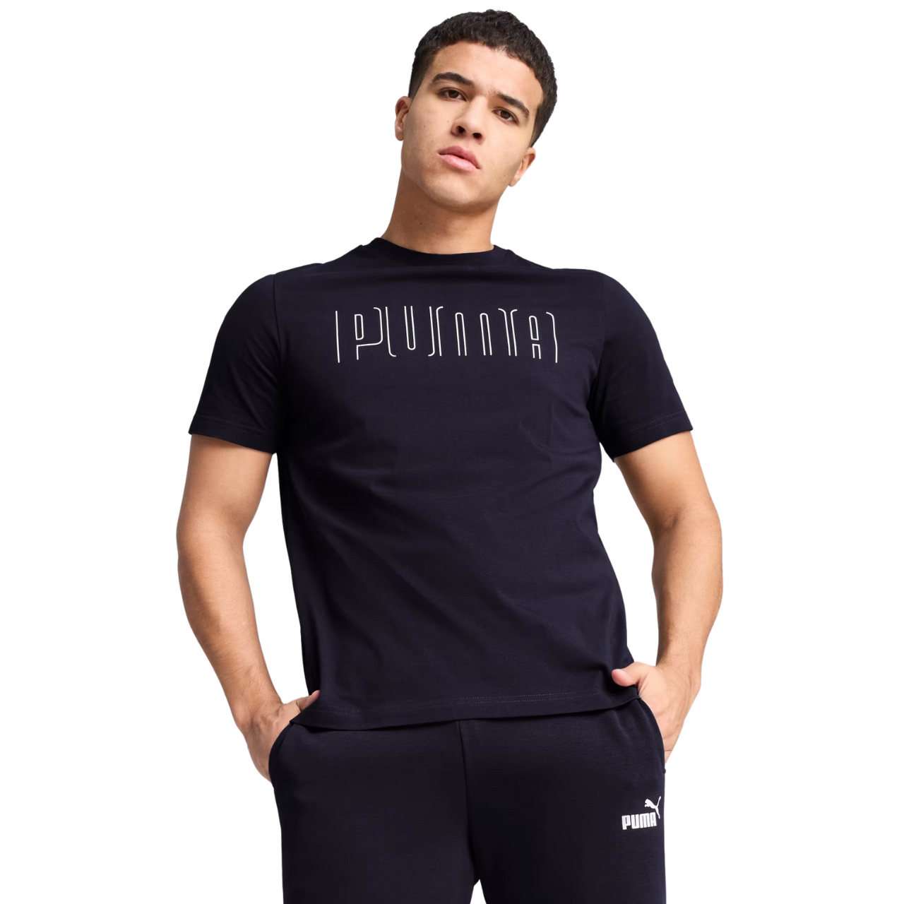 Koszulka męska Puma Sport Graphic Tee granatowa
