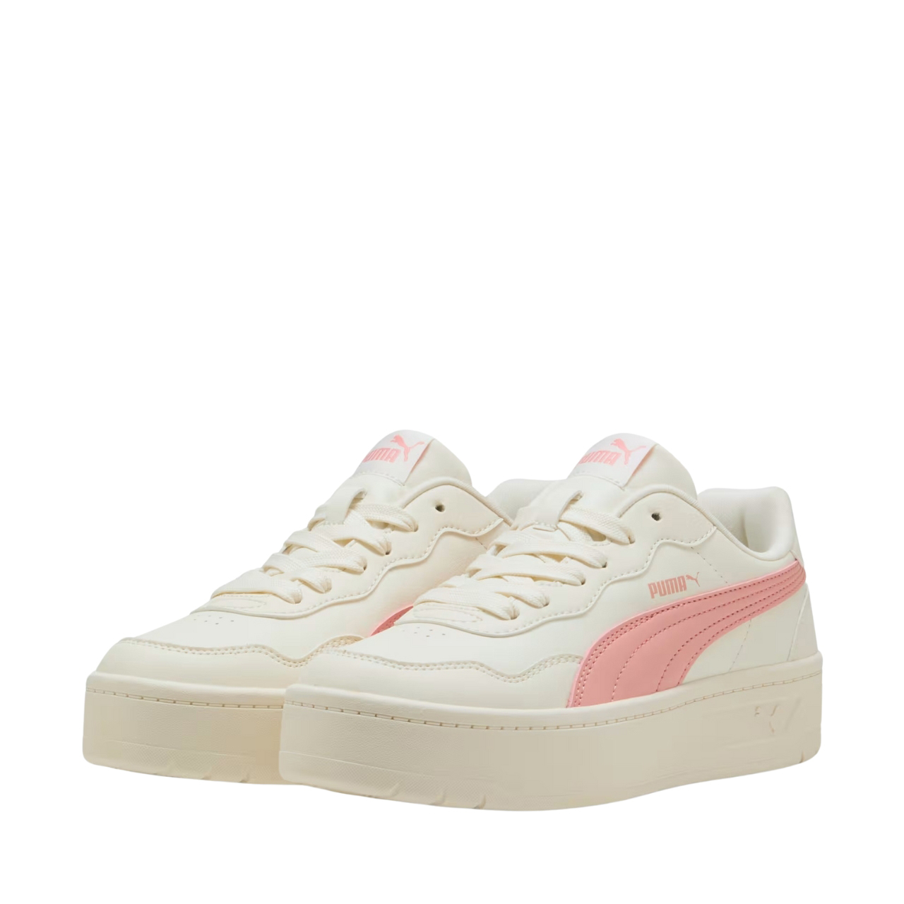 Buty damskie Puma Court Lally Skye biało-różowe – ujęcie 2