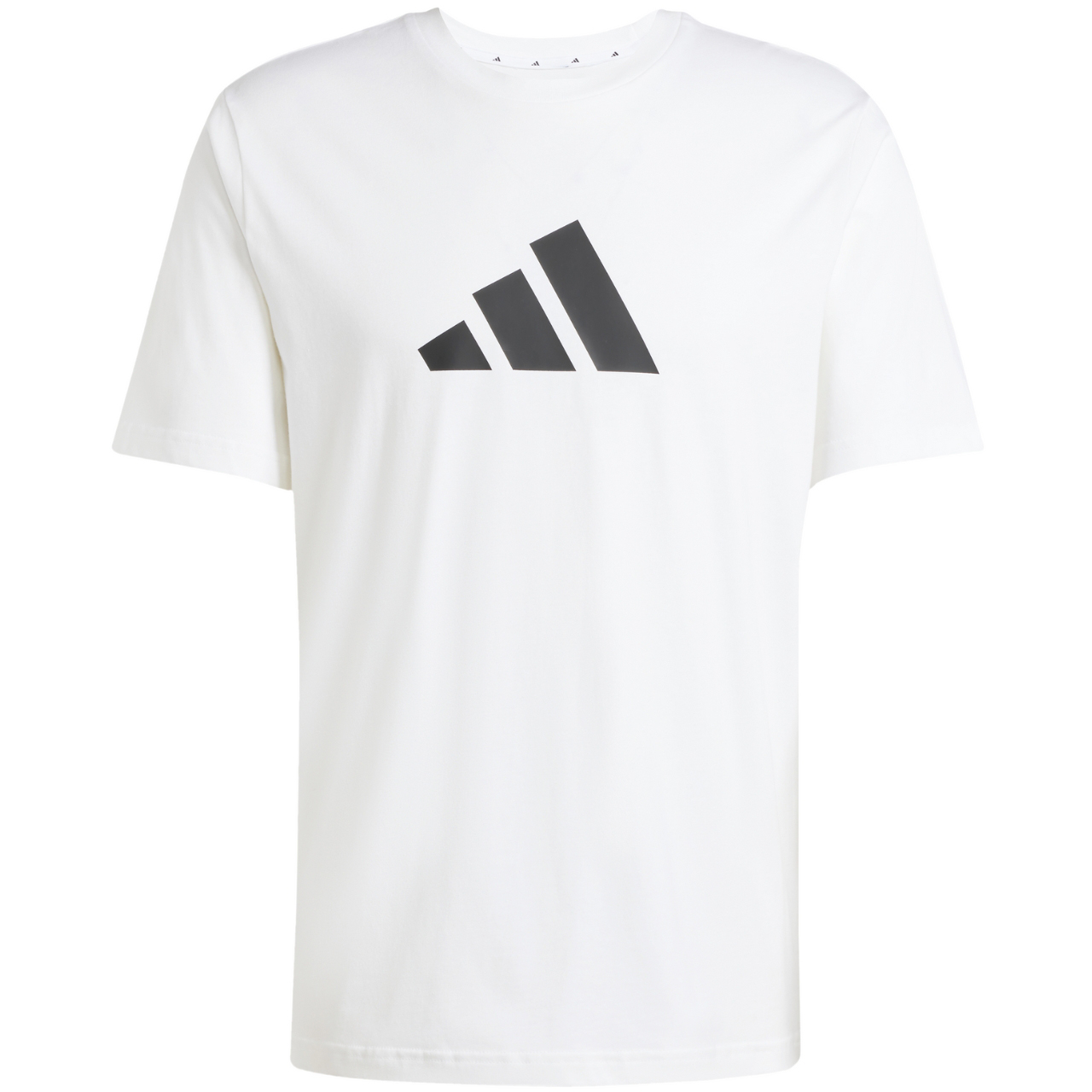 Koszulka męska adidas 3Bar Tee biała – ujęcie 2