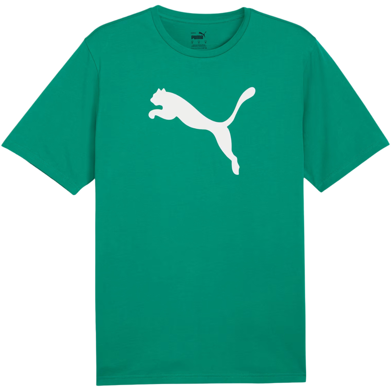 Koszulka męska Puma Team Rise Logo Jersey Cotton zielona